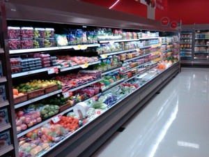 open produce cases
